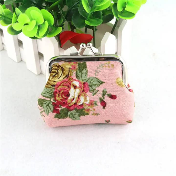 Magnifique Hearts - Wholesale Coin Purse - Women's - Floral Coin Purse, Cute Small Storage Purse Coins trinkets