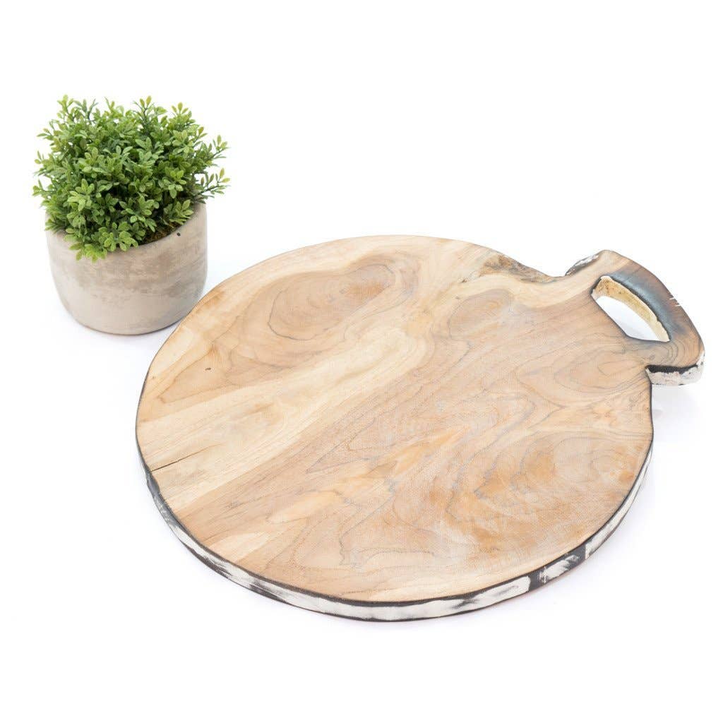 FERN – wholesale Cutting board – Wooden Cutting Board Rustic Round1