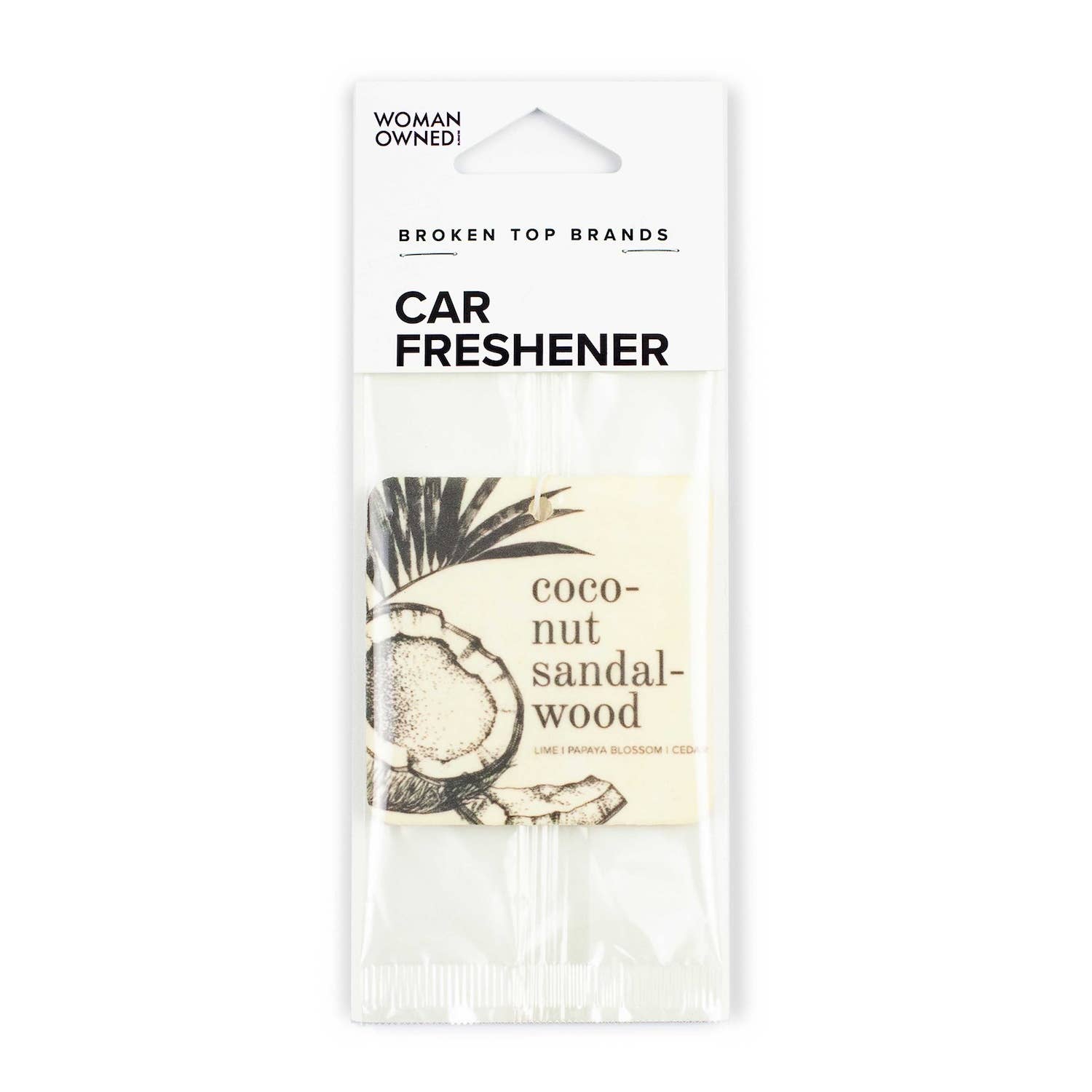 Broken Top Brands – wholesale Car Freshener - Women’s – Coconut Sandalwood Car Freshener1