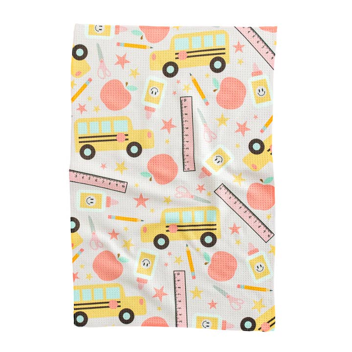 UNRAKD - Wholesale Hand Towel - School In Pink Hand Towel