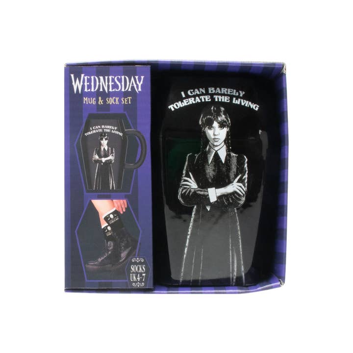 Mad Monkey GmbH - Wholesale Coffee Mug - Wednesday - Mug & Socks Set in Coffin Design4