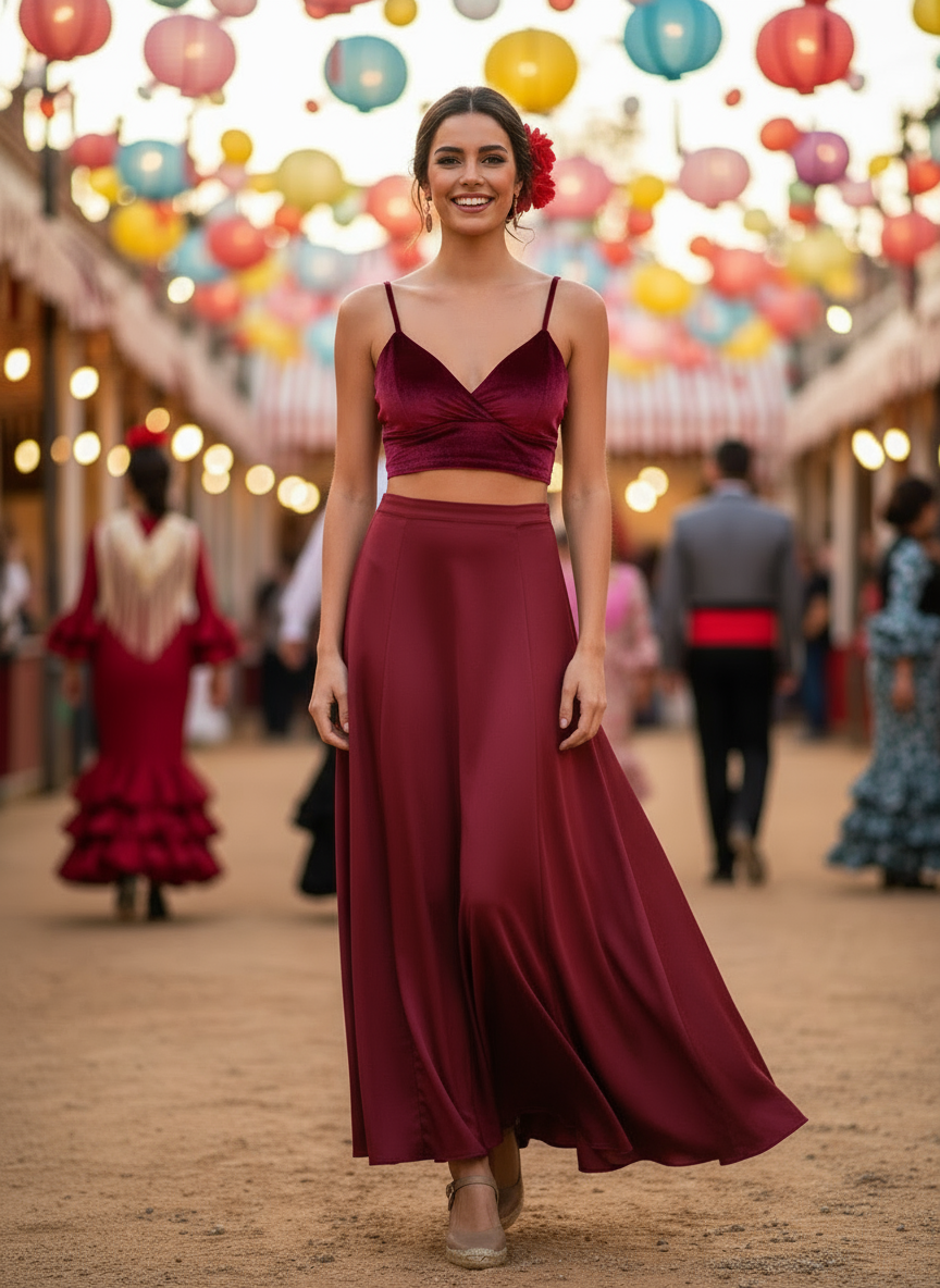 SHORT BURGUNDY TOP 4140 for wholesale on Faire1