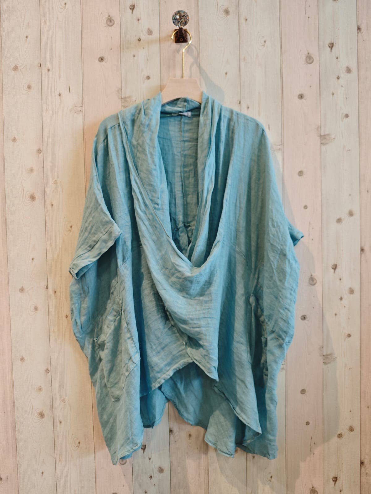 Linen & More - Venta al por mayor Blusa - Mujer - REF 83591 BLUSON OVERSIZE LINO 100%12
