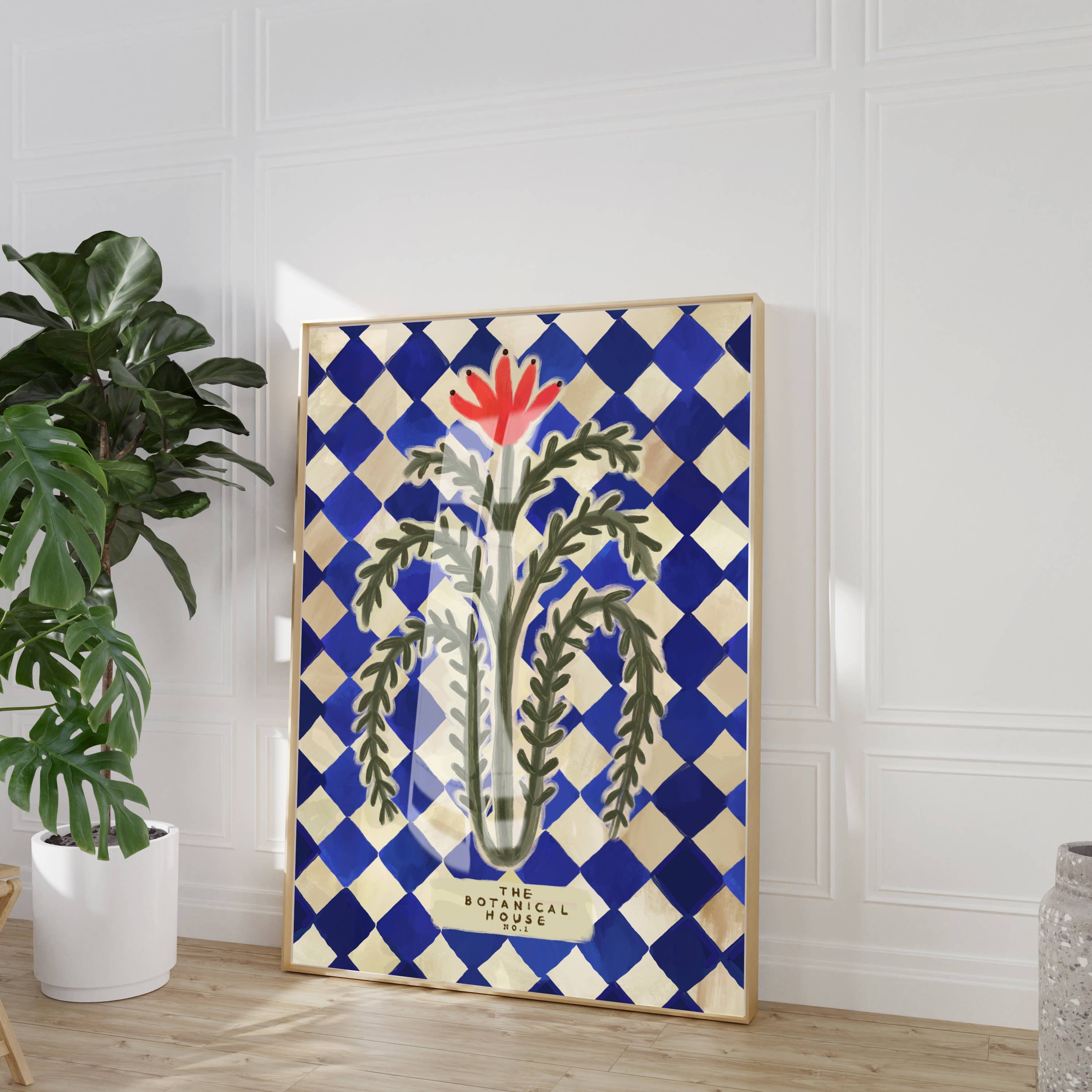 Kate Fox Design - Wholesale Kunstprint - Botanische huis kunstafdruk, neutrale print, handgetekend, eigenzinnig4