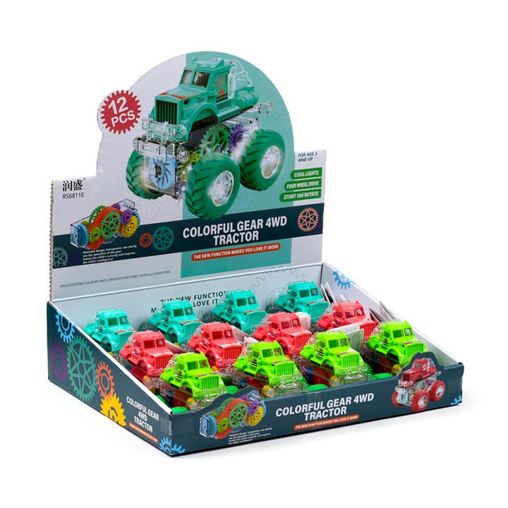 Puckator Ltd - Vente Jouet classique – enfant - Tracteur Cascadeur avec Action de Poussée/Tirage à Friction et Engrenages Jouet0
