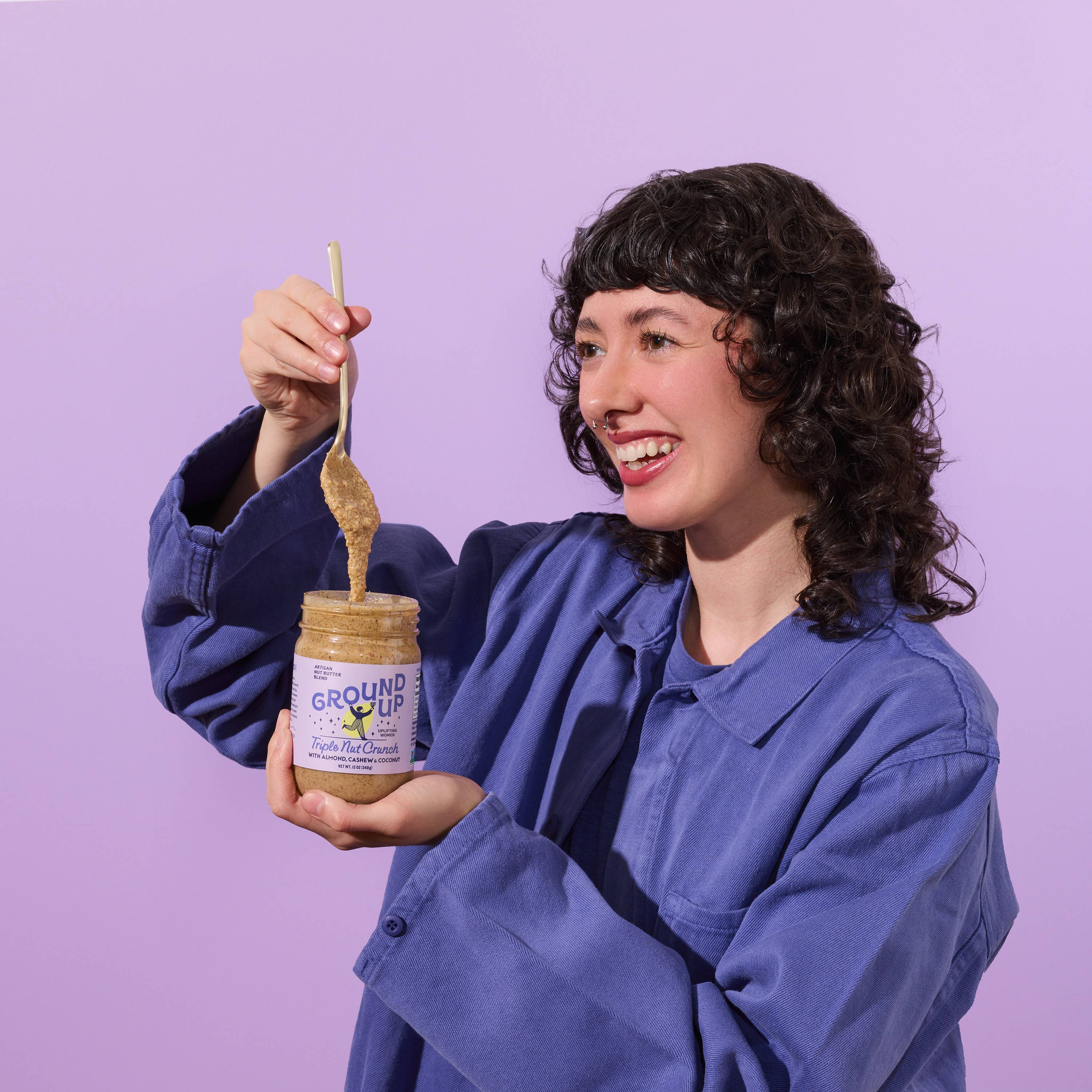 Ground Up - Wholesale Nut Butter - 12oz - Triple Nut Crunch2