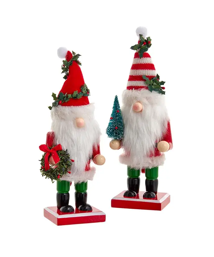 Kurt S. Adler, Inc. - Wholesale Holiday Nutcracker - 9"Xmas Gnome Nutcracker 2/Asstd0