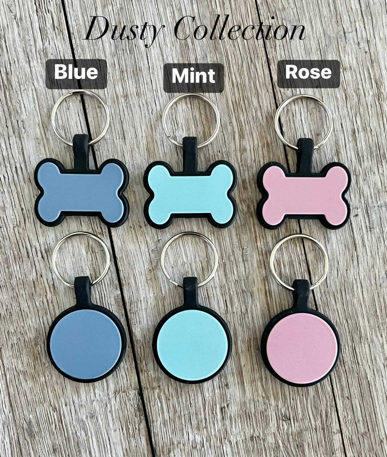KW Custom Creations - Wholesale Pet Identification Tag - Cat/Dog - Dual Sided Silicone ID Tag0