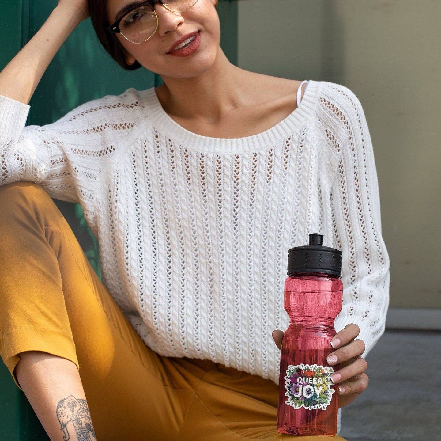 Transpainter - Wholesale Sticker - Queer Joy Bumper Sticker | Rainbow Pride | LGBTQ Gifts3