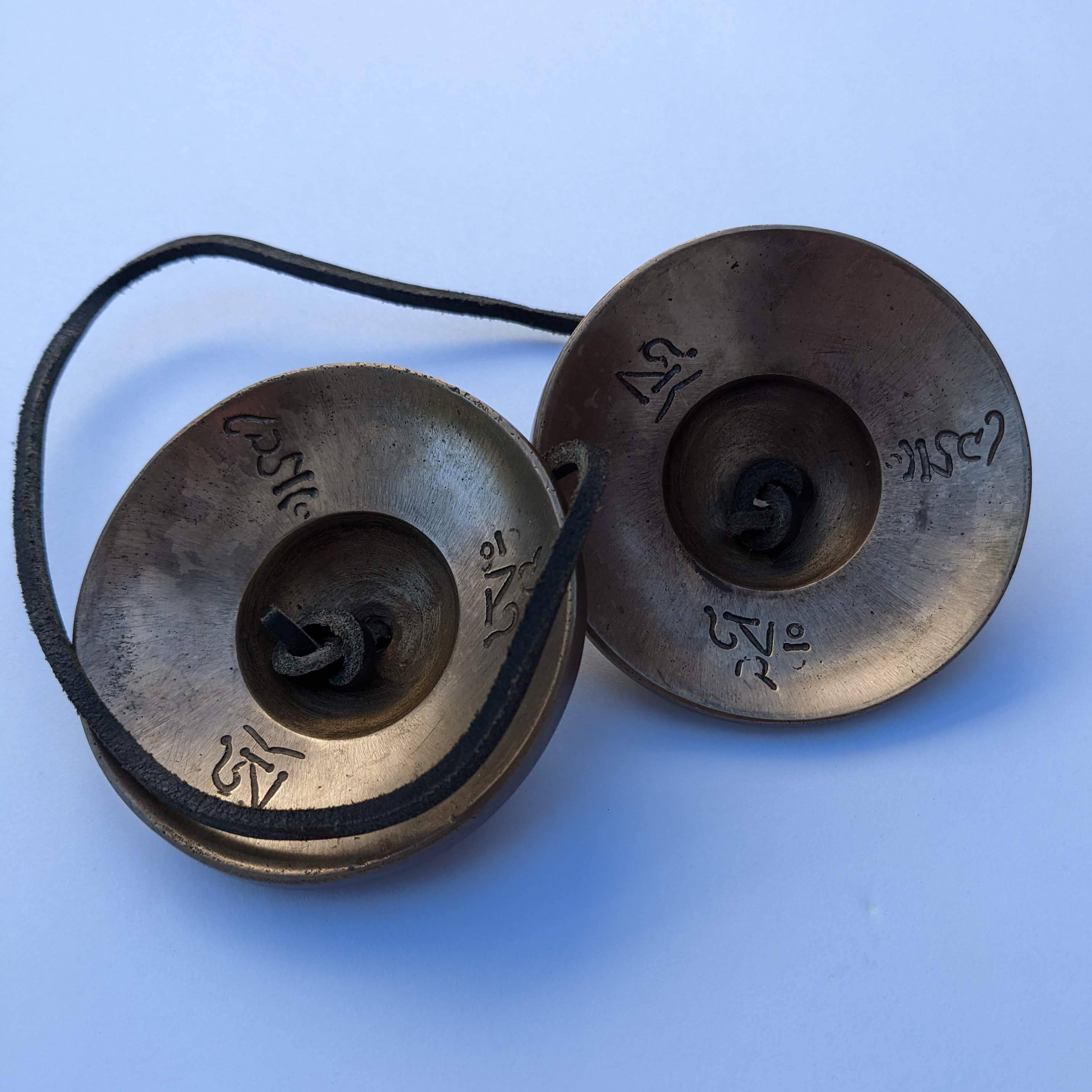 Tenzing Collections - Wholesale Meditation Supplies - 3"inches non DECORATED TINGSHA only for quality sound result5