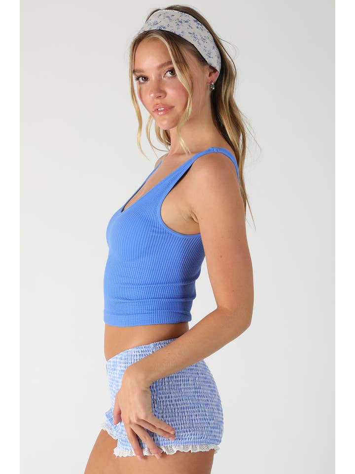 NIKIBIKI - Vente Haut en maille – femme - NS8152 - Crop top côtelé réversible34