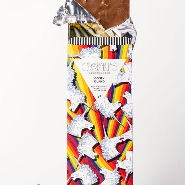 Compartes Chocolate - Wholesale Chocolate Bar - Coney Island Waffle Cone Chocolate Bar