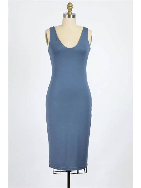 Final Touch - Wholesale Dress - Women's - Double Layer Bodycon Dress - D1600315