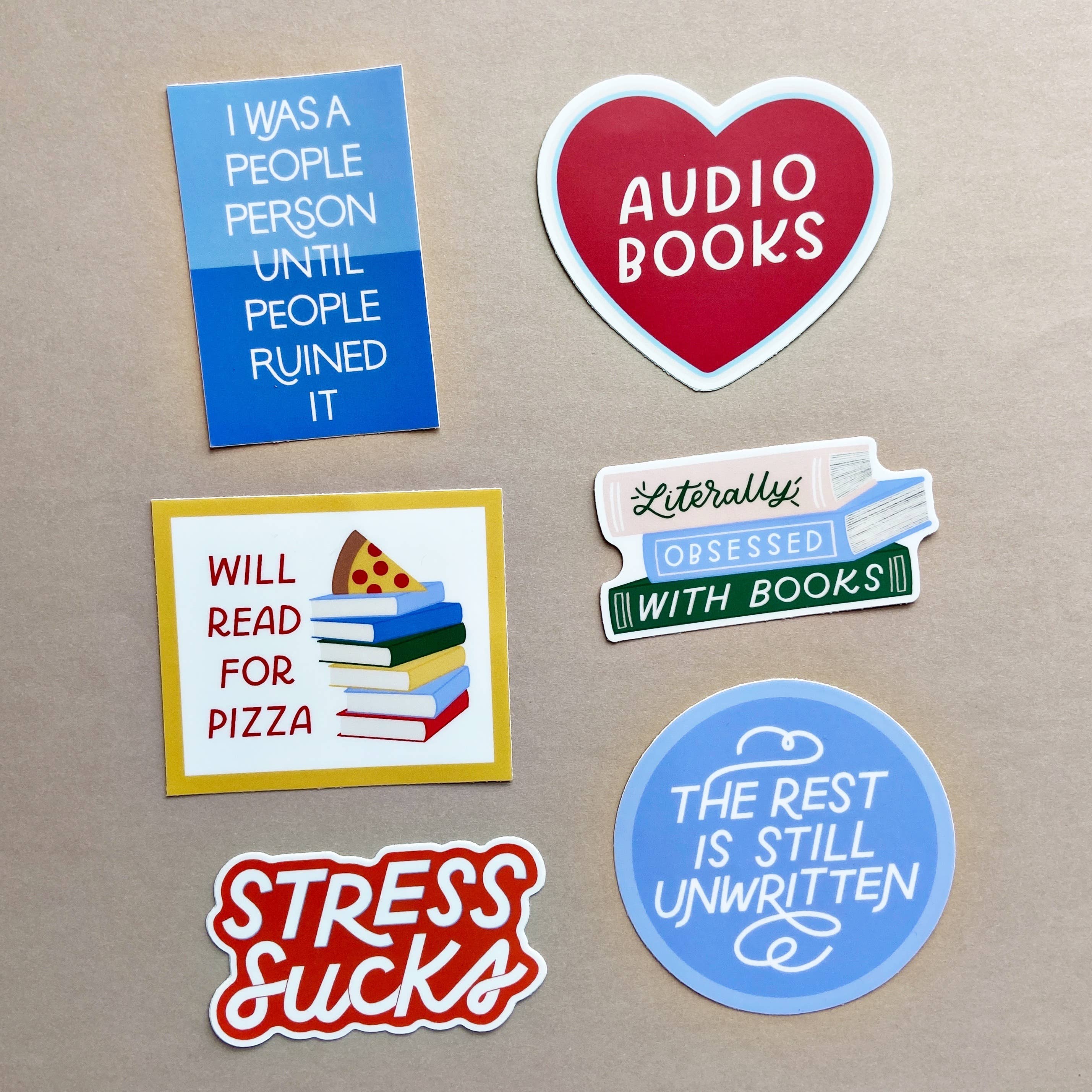 Just Follow Your Art - Wholesale Sticker - Audio Book Vinyl Sticker, Heart Stickers, Book-ish Gift Idea2