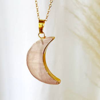 Lucent Studios Ltd - Wholesale Pendant/Charm Necklace - Crescent Moon Gold or Silver Plated Necklace