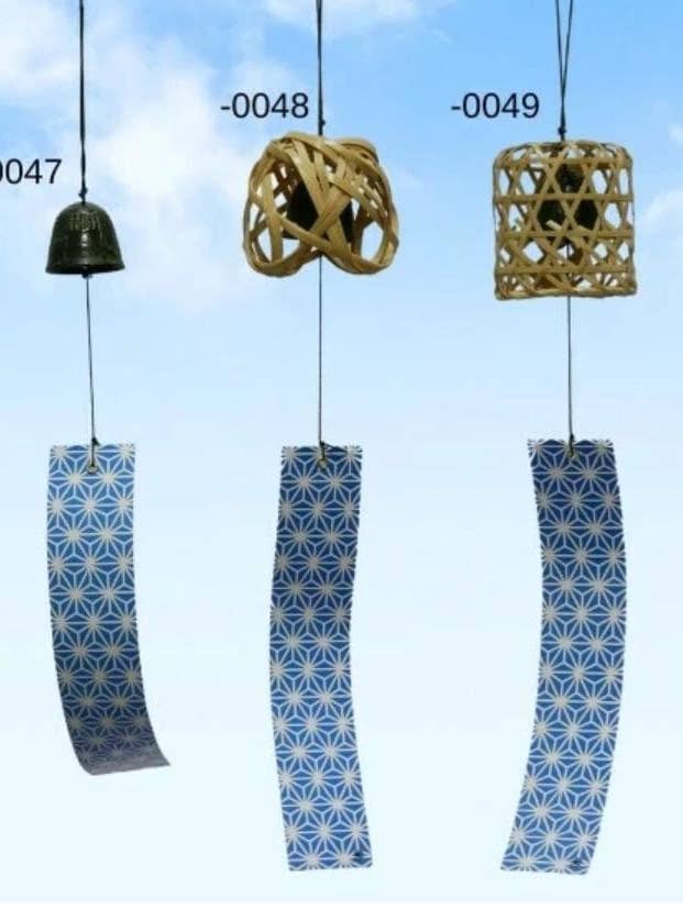 Japanisches Bambus-Windspiel mit Eisen-Furin-Glocke für den Großhandel von 「FUNJI」In Japan