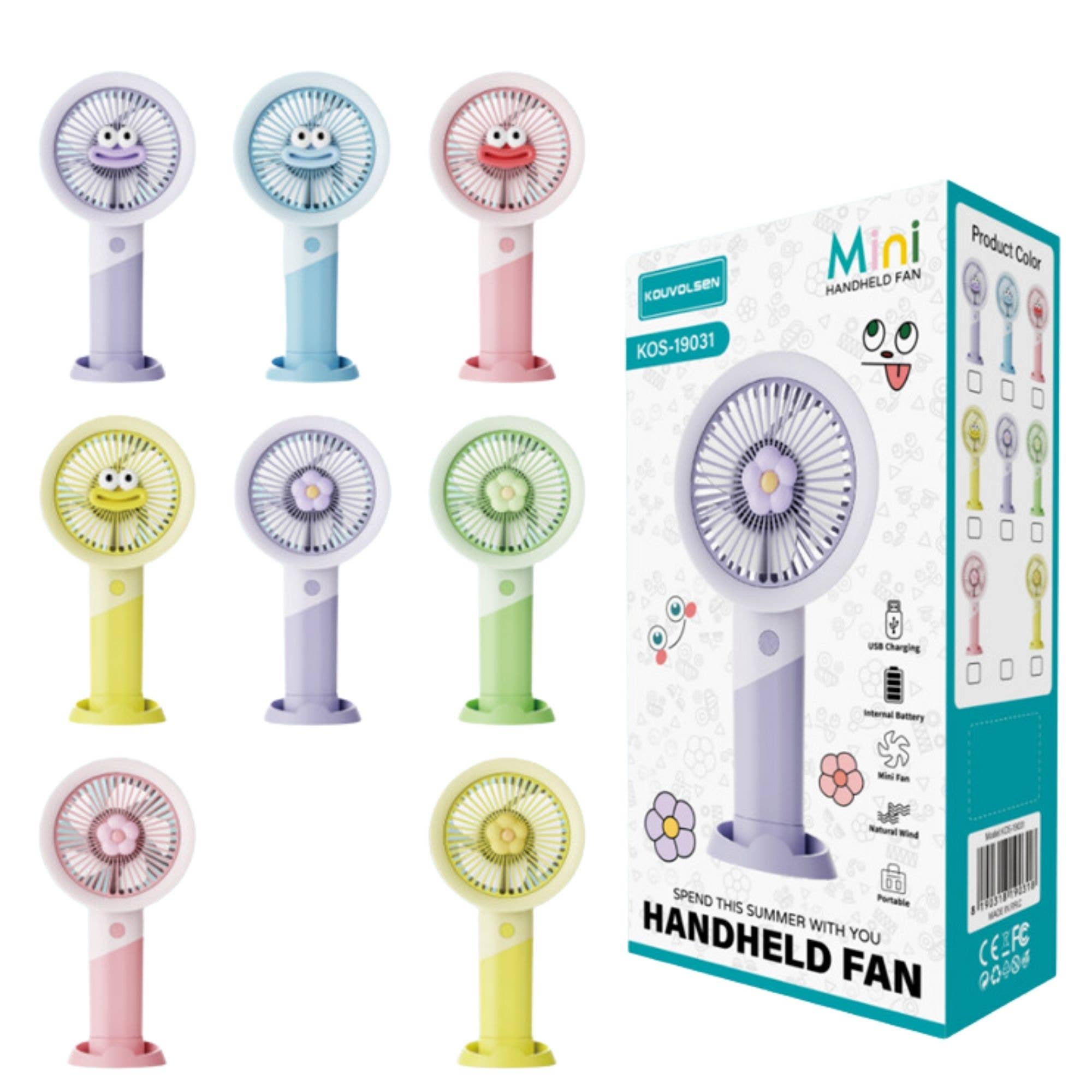 K & S WHOLESALE INC - Wholesale Handheld Electric Fan - Mini Handheld Fan (KOS-19031) 72CT0