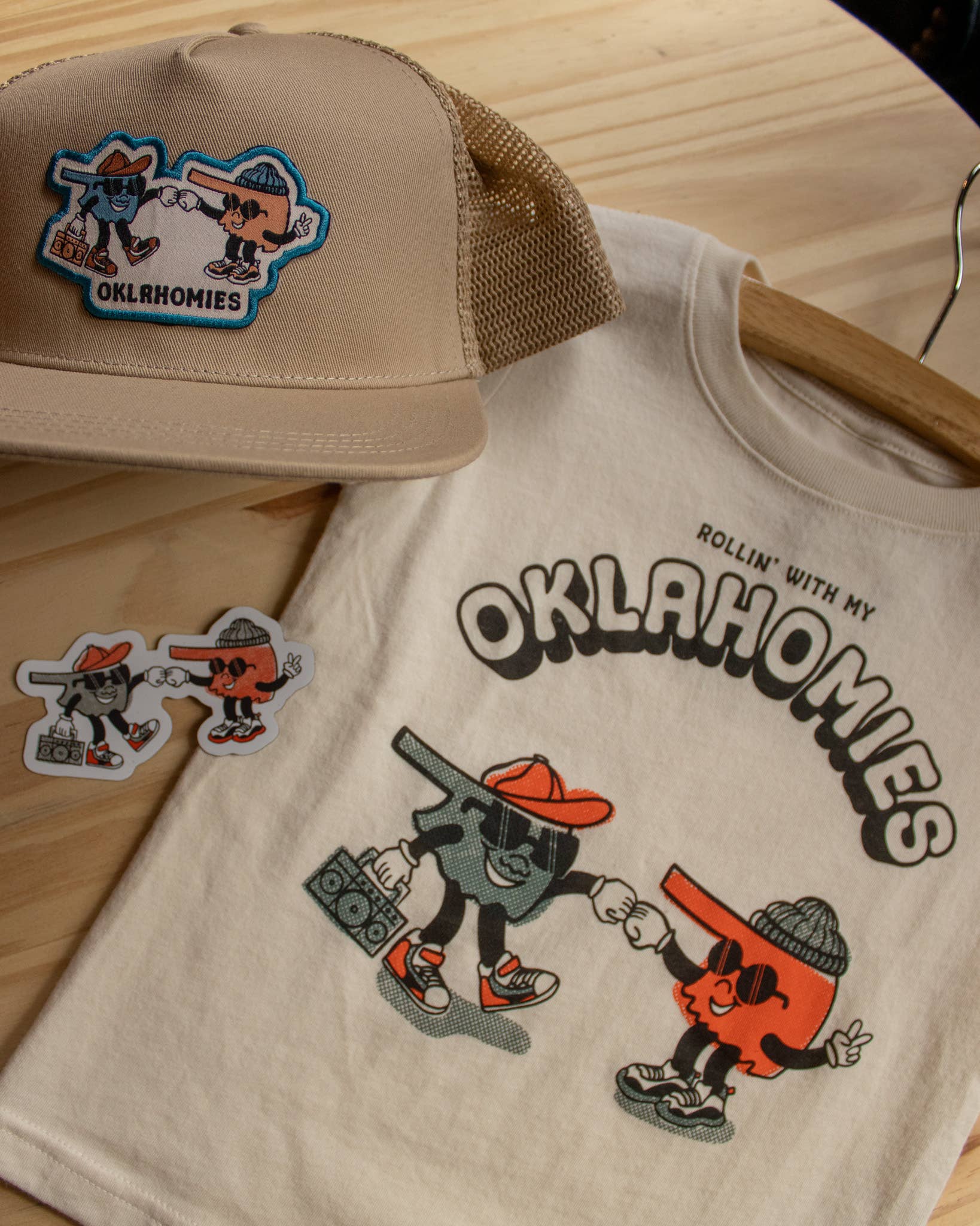 Natural Oklahomies Kids Tee for wholesale on Faire10
