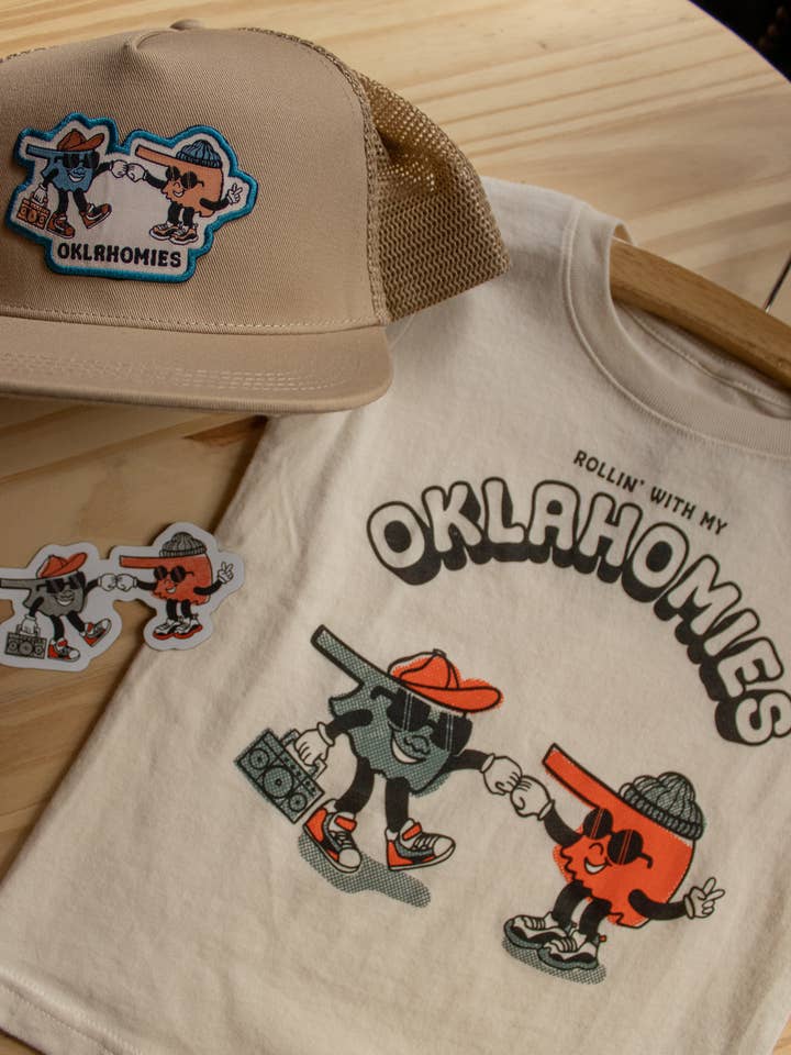 Natural Oklahomies Kids Tee for wholesale on Faire10
