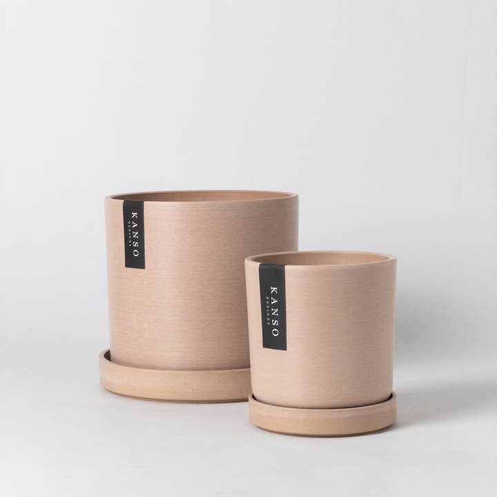 Kanso Designs - Wholesale Plant Pot - 7" & 4" Signature Planters & Saucer - 2PCS | Earth Colorways