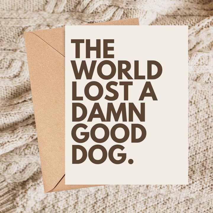 Dog Loss Pet Sympathy Card Thinking of You for wholesale by As Told By Ellie