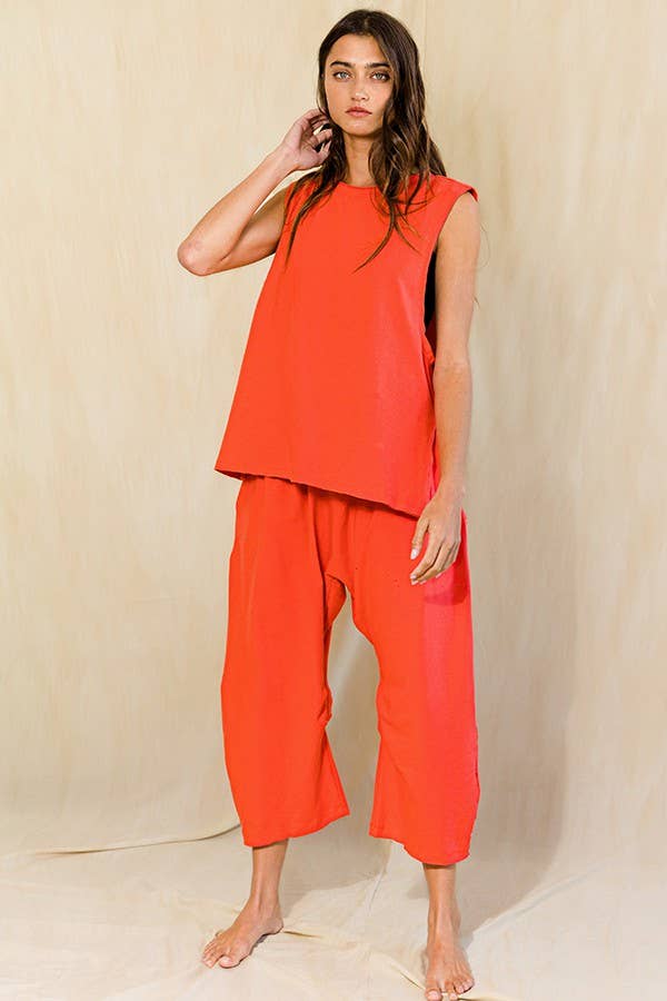 BUCKETLIST INC - Wholesale Pants - Women's - P5385  Solid Knit Harem Pants5