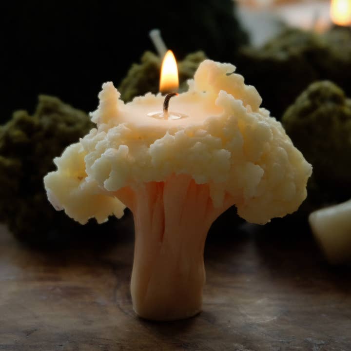 Hormscent – wholesale Novelty candle – Veg Candles / Broccoli & Cauliflower2
