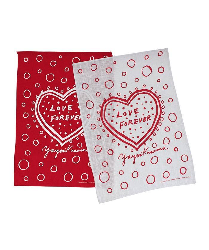 Third Drawer Down USA - Wholesale Tea Towel - Love Forever Domestic Art Towel Set x Yayoi Kusama