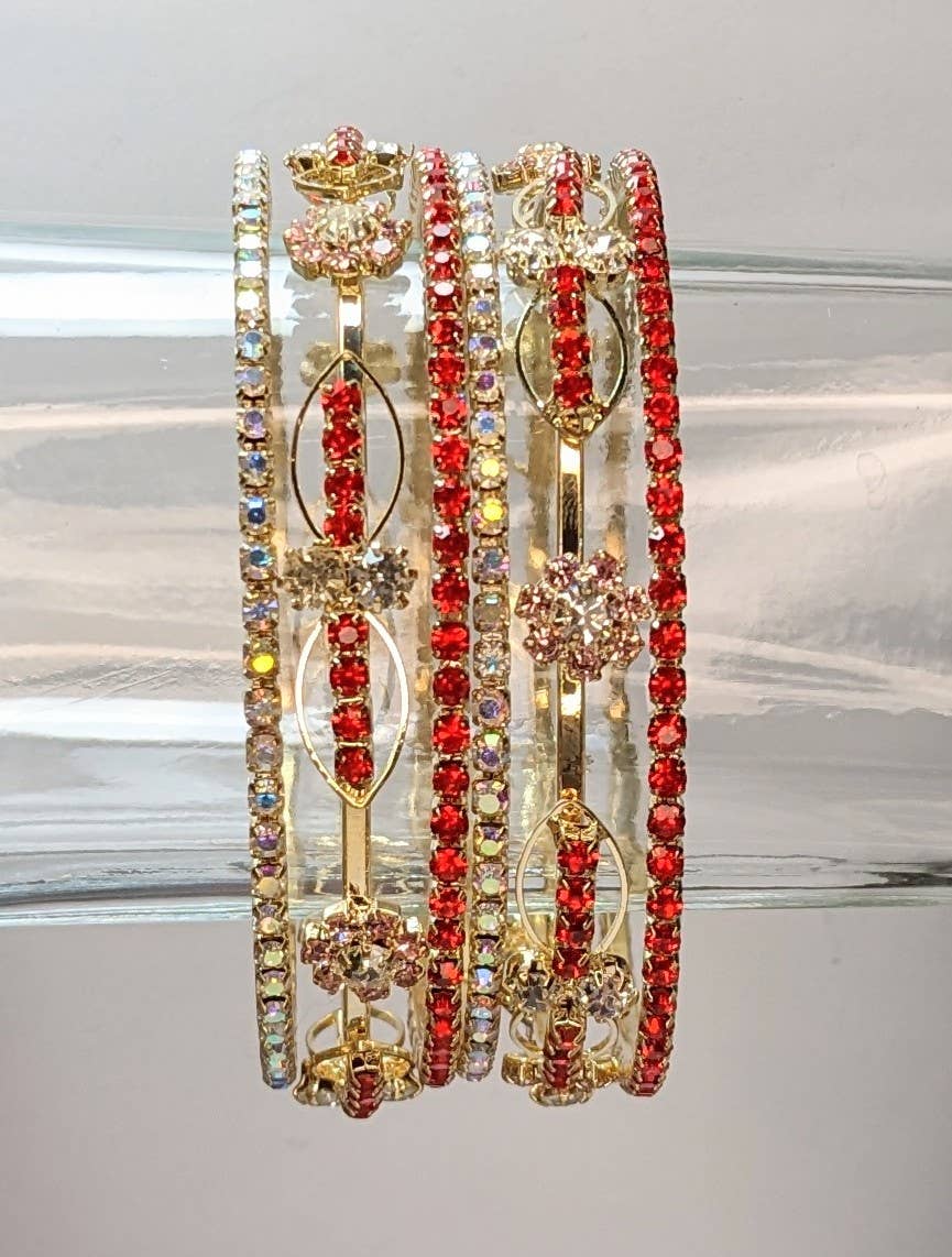 Fiona Accessories – Engroshandel Smykkesæt – Rhinestone armbånd armbånd sæt af 50