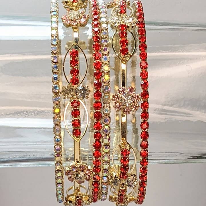 Fiona Accessories – Engroshandel Smykkesæt – Rhinestone armbånd armbånd sæt af 50