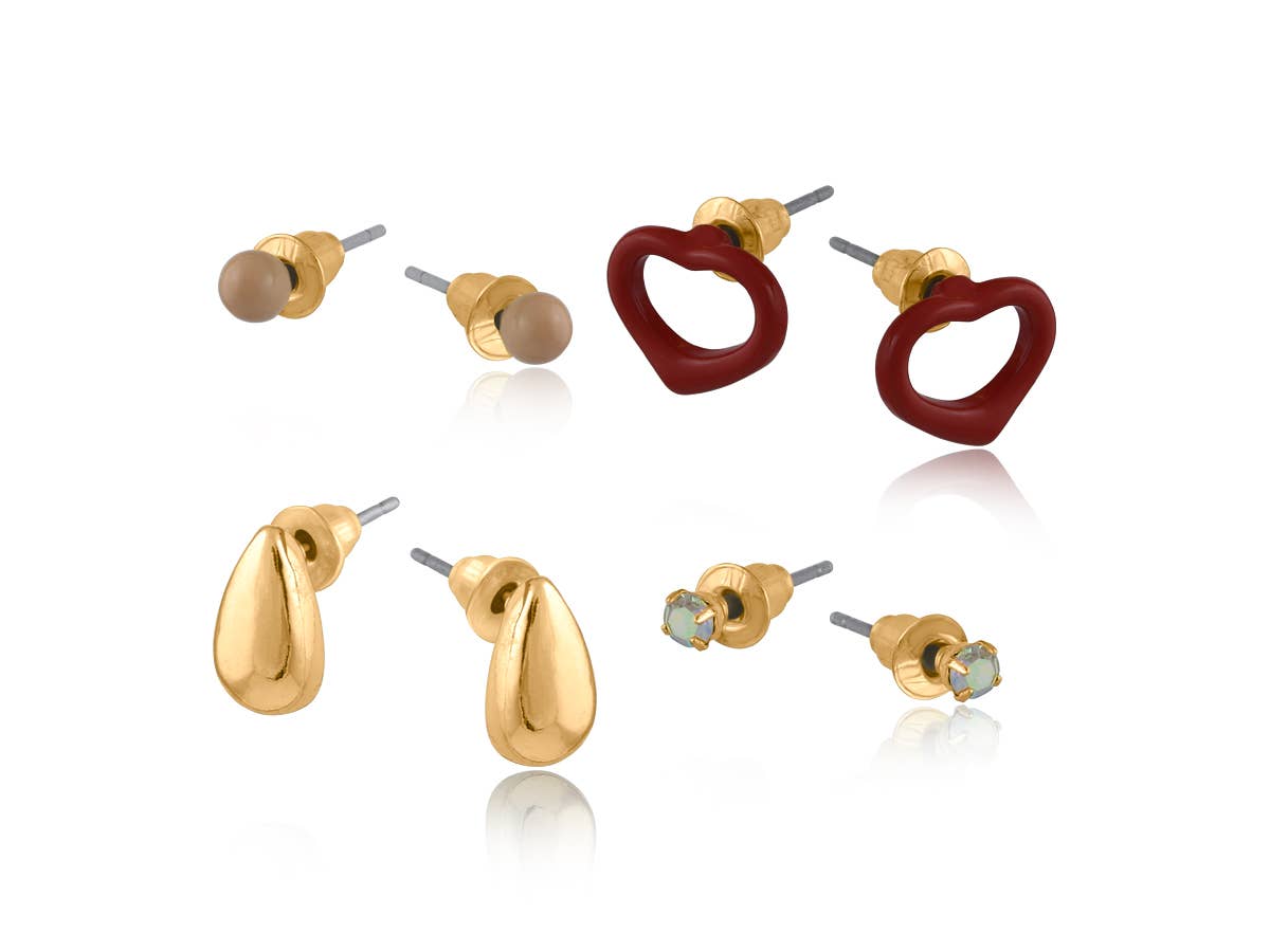 Big Metal London - Vendita all'ingrosso Orecchini a bottone - Multipack di Orecchini Veneta