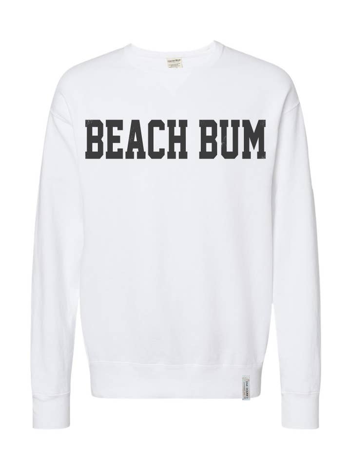One Ocean Apparel Co.. - Wholesale Graphic Sweatshirt - Unisex - BEACH BUM Crewneck - CUSTOM COLORS14