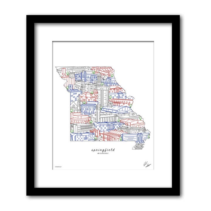 Springfield Missouri Wall Decor for wholesale by Townsville Art