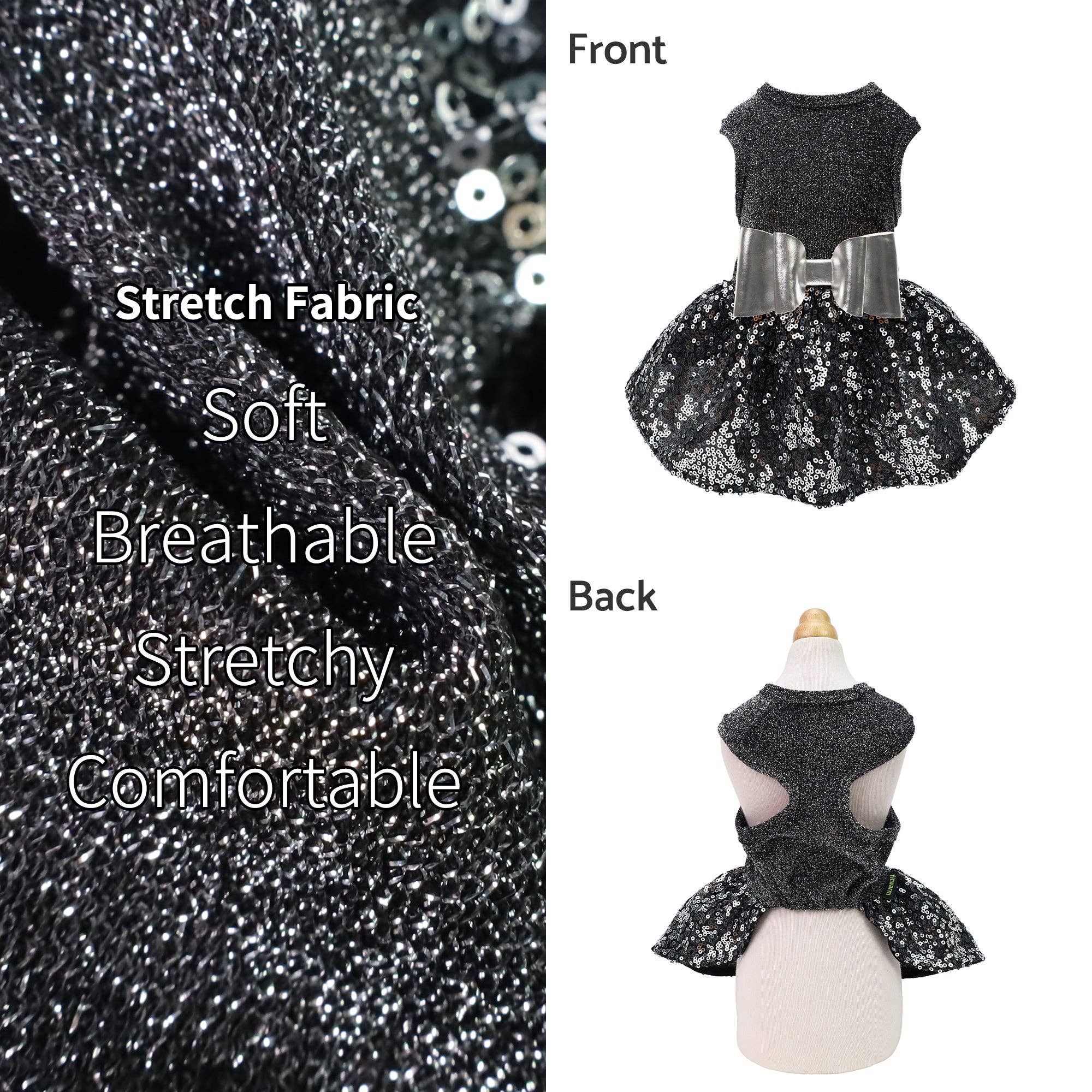 Fitwarm - Vendita all'ingrosso Vestito - Cani - Vestito elegante con paillettes scintillanti per cani19