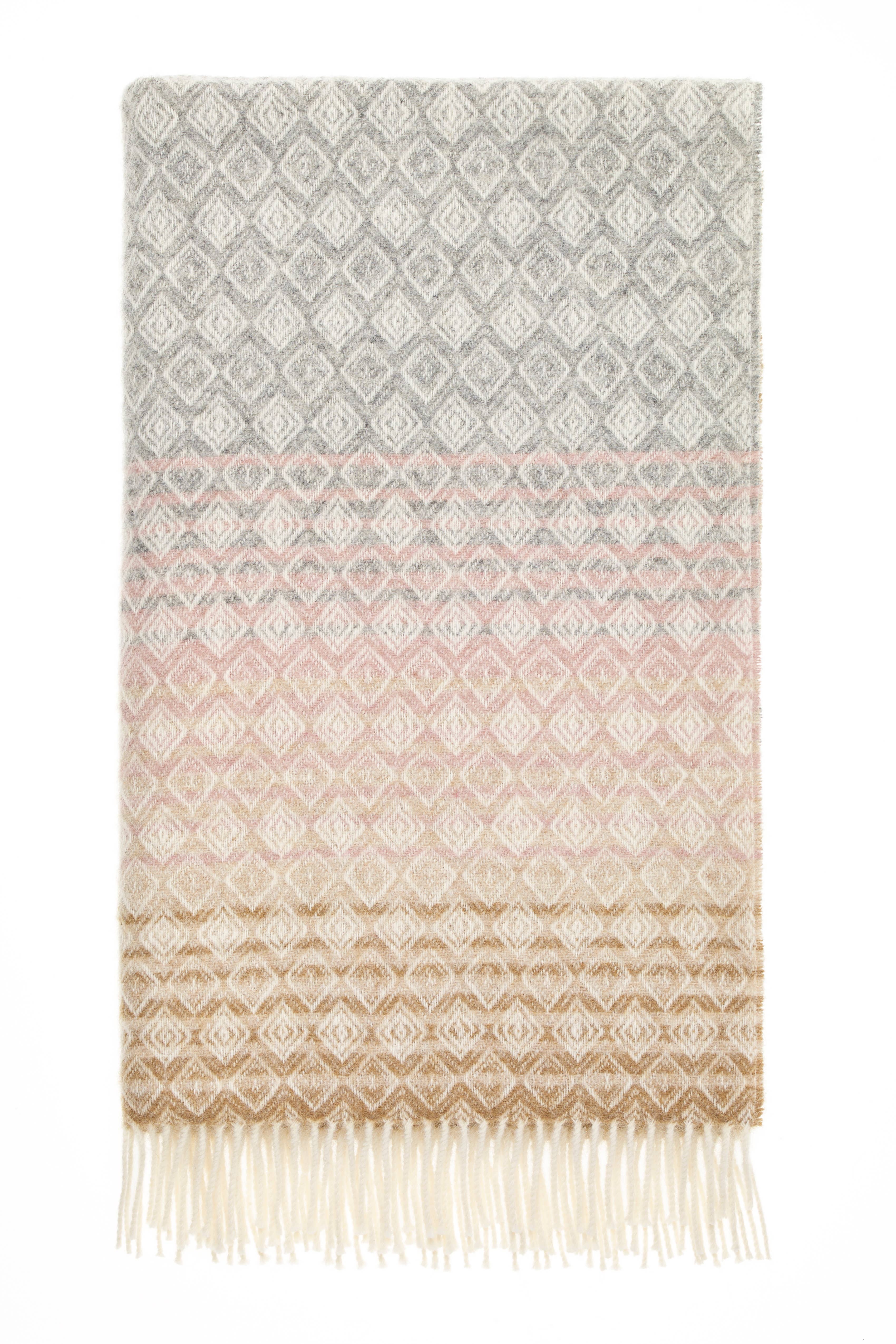 Bronte Moon - Wholesale Throw Blanket - Ombre Diamond Range - 100% British Wool - Made in England9