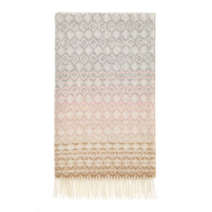 Bronte Moon - Wholesale Throw Blanket - Ombre Diamond Range - 100% British Wool - Made in England8