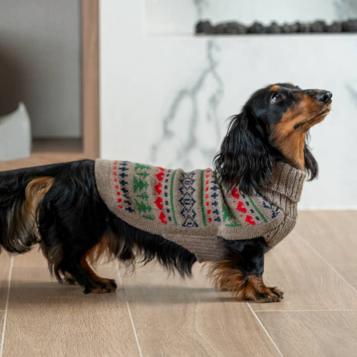 Alqo Wasi - Wholesale Pet Sweater - Dog - Pine Tree Holiday Dog Sweater