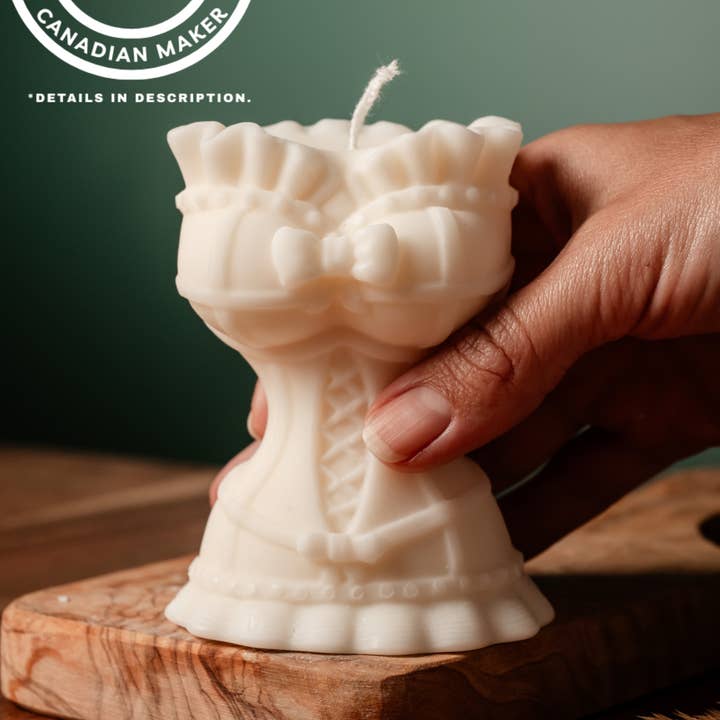 Allure CA - Wholesale Novelty Candle - Corset Candle | Bustier Soy Wax Body Candle0