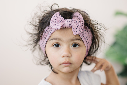 Golden Dot Lane - Wholesale Fashion Headband - Baby - Trendy Dalmatian Dot Nylon Headband1