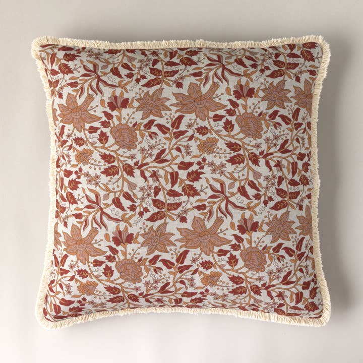 Co.House Designs - Wholesale Throw/Decorative Pillow - Botanical Block Print Pillow0