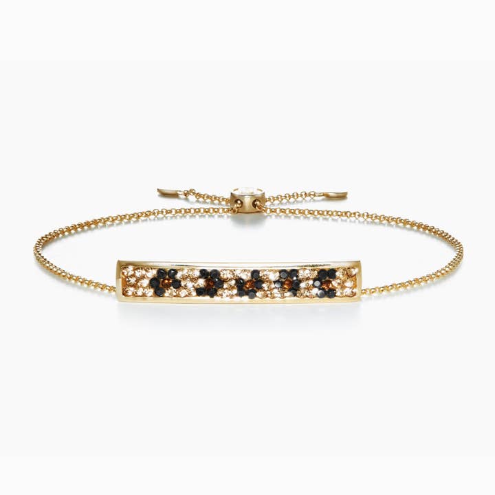 Leopard Sparkle Slider-Armband für den Großhandel von Hillberg & Berk