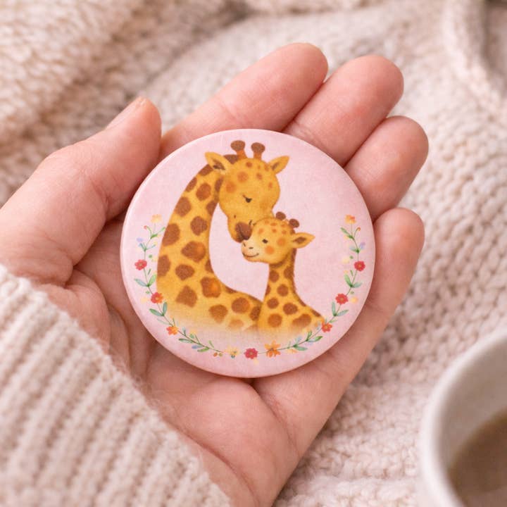 Mother’s Day Animal Badge & Keyring Starter Pack | 24 Pieces for wholesale by Love Stickers UK