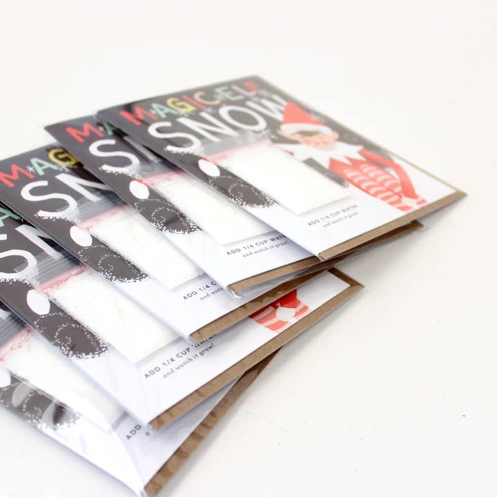 Inklings Paperie - Wholesale Christmas Card - Snow Card - Magic Elf Instant Snow Christmas3