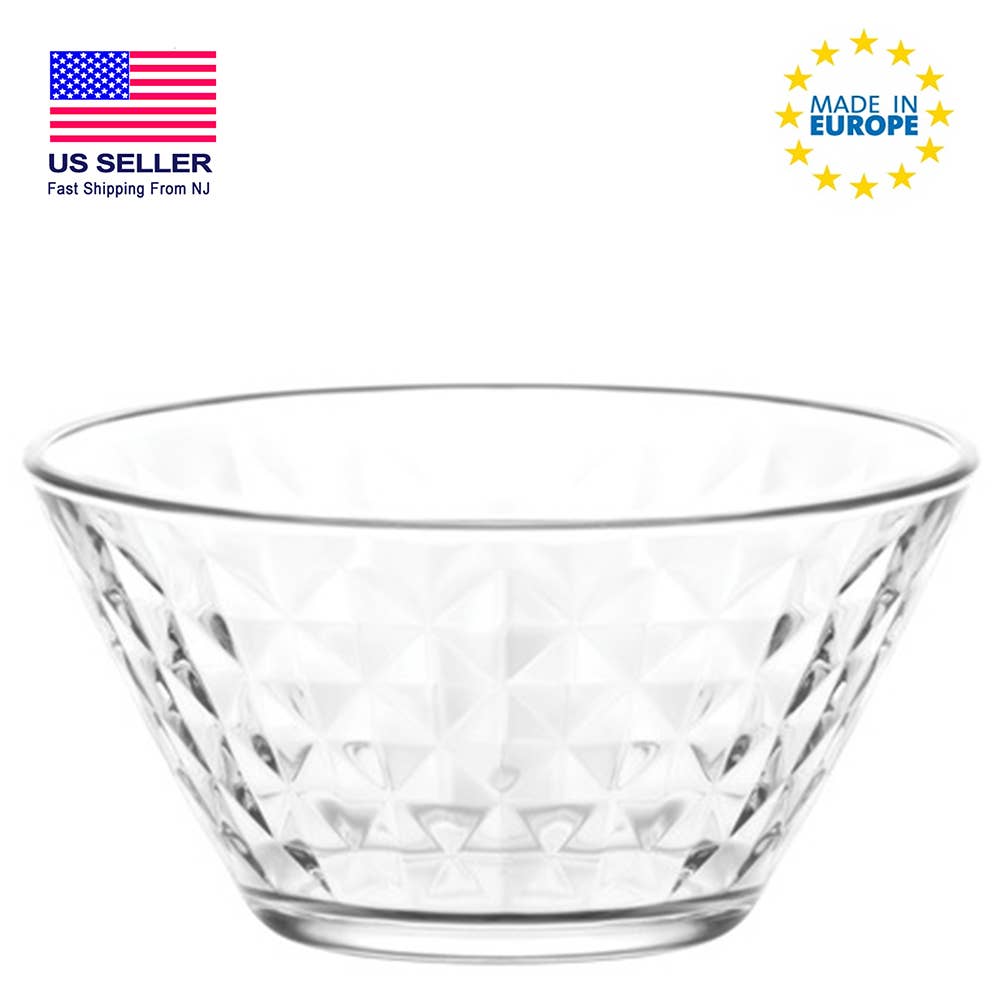 Hakan - Vente Bol - Ensemble de bols de service en verre Artemis, bols en cristal, 6 L 11,25 oz7