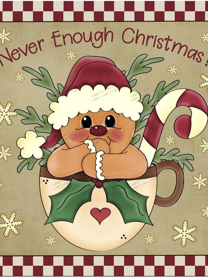 Cute Christmas Gingerbread Man Fridge Magnet for wholesale by Little Country Shop