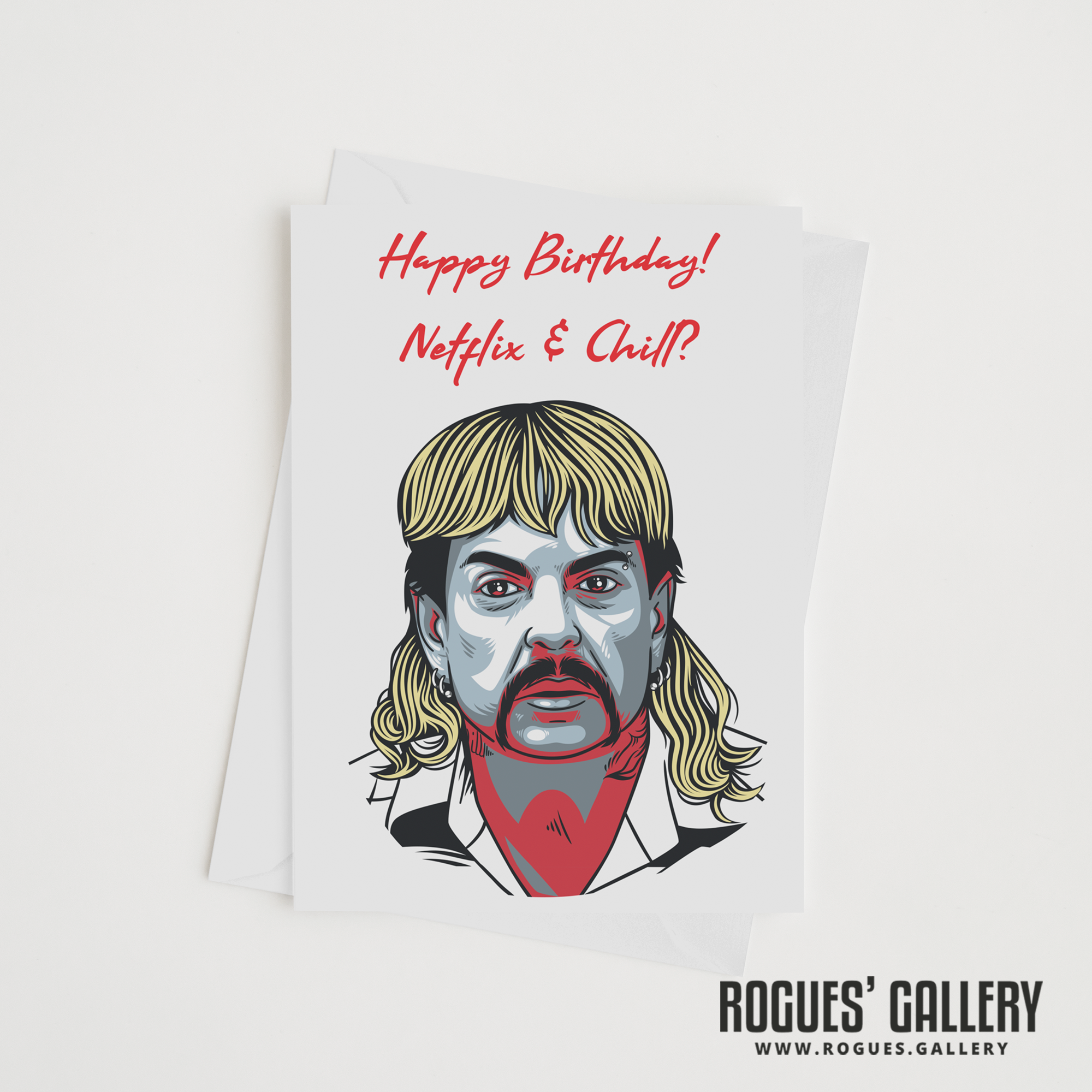 Rogues' Gallery – wholesale Father’s Day card – Joe Exotic aka The Tiger King Birthday, Mother's Day5