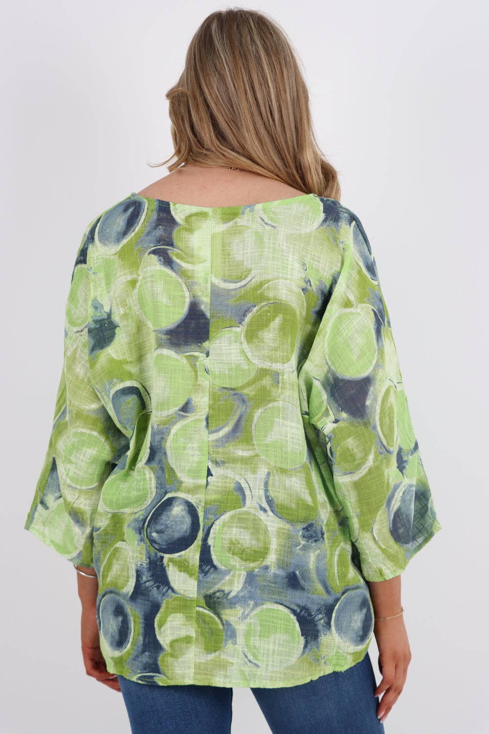 Miss Bold – wholesale Blouse – Women’s – Italian Circle Print Cotton Top51