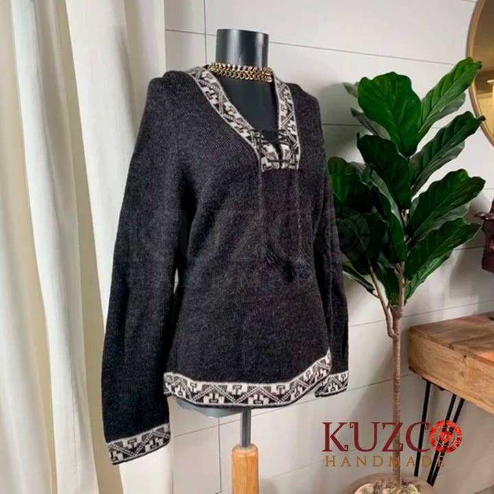 KuzcoHandmade – Engroshandel Pullover - Dame – Håndstrikket Alpaca uldtrøje til kvinder Strickpullover kvinder