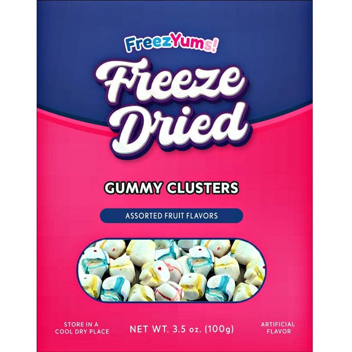 FreezYums! Freeze Dried Gummy Clusters Candy for wholesale by Showcase