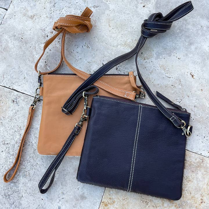 Boho Ranch Shop - Vendita all'ingrosso Borsa a tracolla - Donna - Borsa a tracolla in pelle Pochette a tracolla in pelle di vacchetta